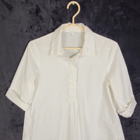 COS white cuff sleeve pop over top Size 4 Minimal Classic Clean Girl - Picture 4 of 8